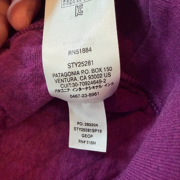 Patagonia Women’s Quilted Snap-T Pullover - Geo Purple with Slate Trim, Small - Picture 2 of 7